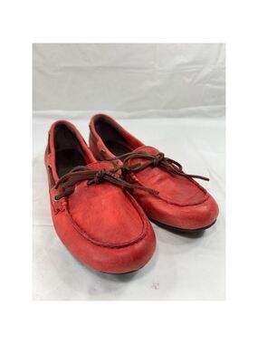 Born Børn Shoes size 6.5 Red Leather Flats
